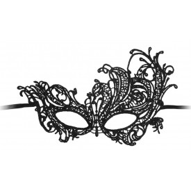 Черная кружевная маска ручной работы Royal Black Lace Mask