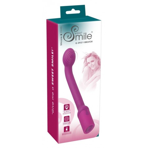 Фиолетовый вибратор G-точки G-SPOT VIBRATOR - 22 см.