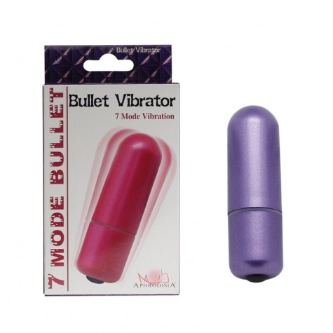 Фиолетовая вибропуля 7 Models bullet - 5,7 см.